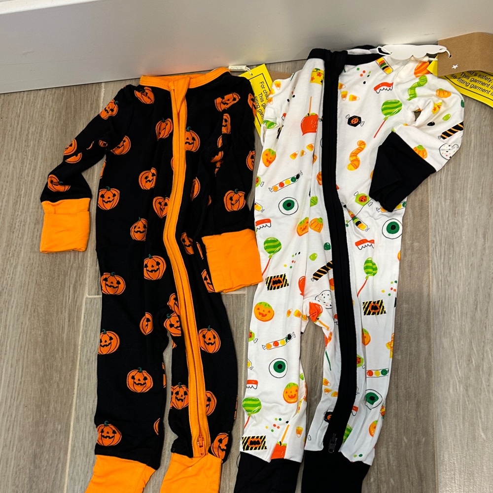 Angel Dear- Halloween Themed Kids One Pieces -0-3 M BUNDLE